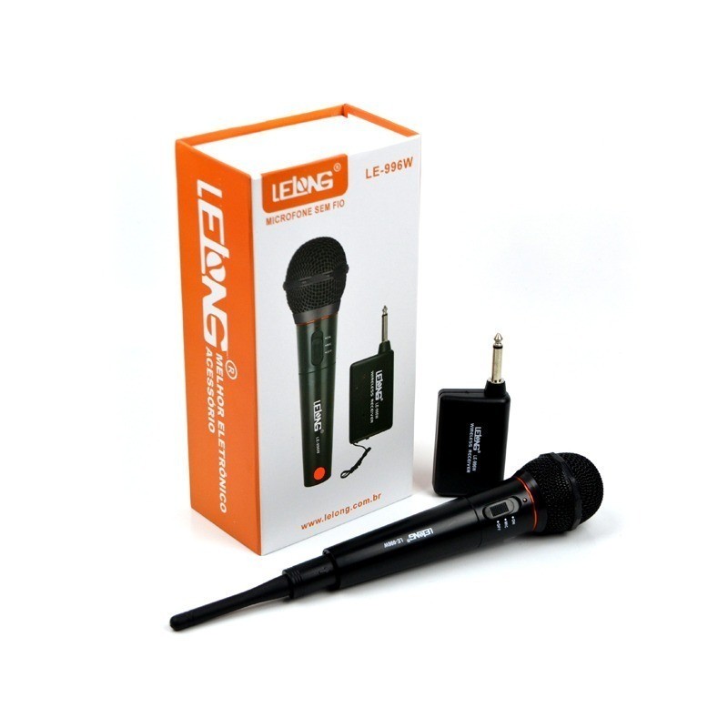 Microfone S/ Fio - Le-996w - Lelong