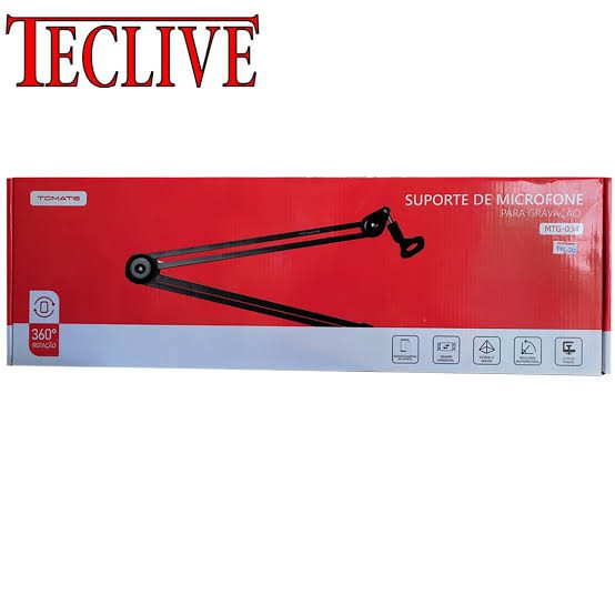 Suporte P/ Microfone - Mtg-034 - Tomate