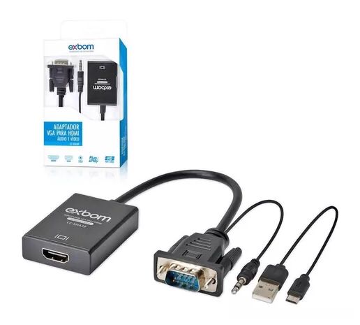 Adaptador Vga Para Hdmi Audio E Video Cc-Vha30