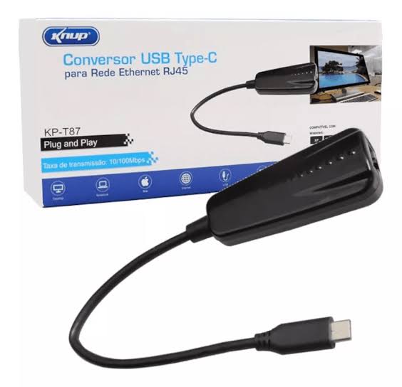 Conversor Usb Tipo C Para Rj45