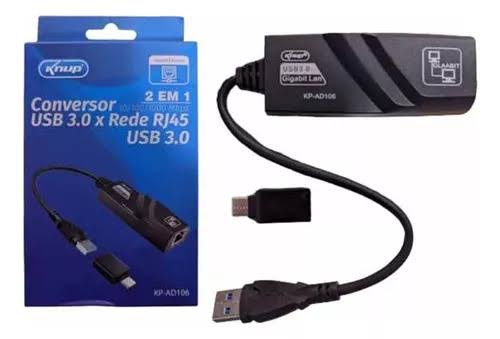 Conversor Rj45 P/  Usb 3.0 - Kp-Ad106 - Knup