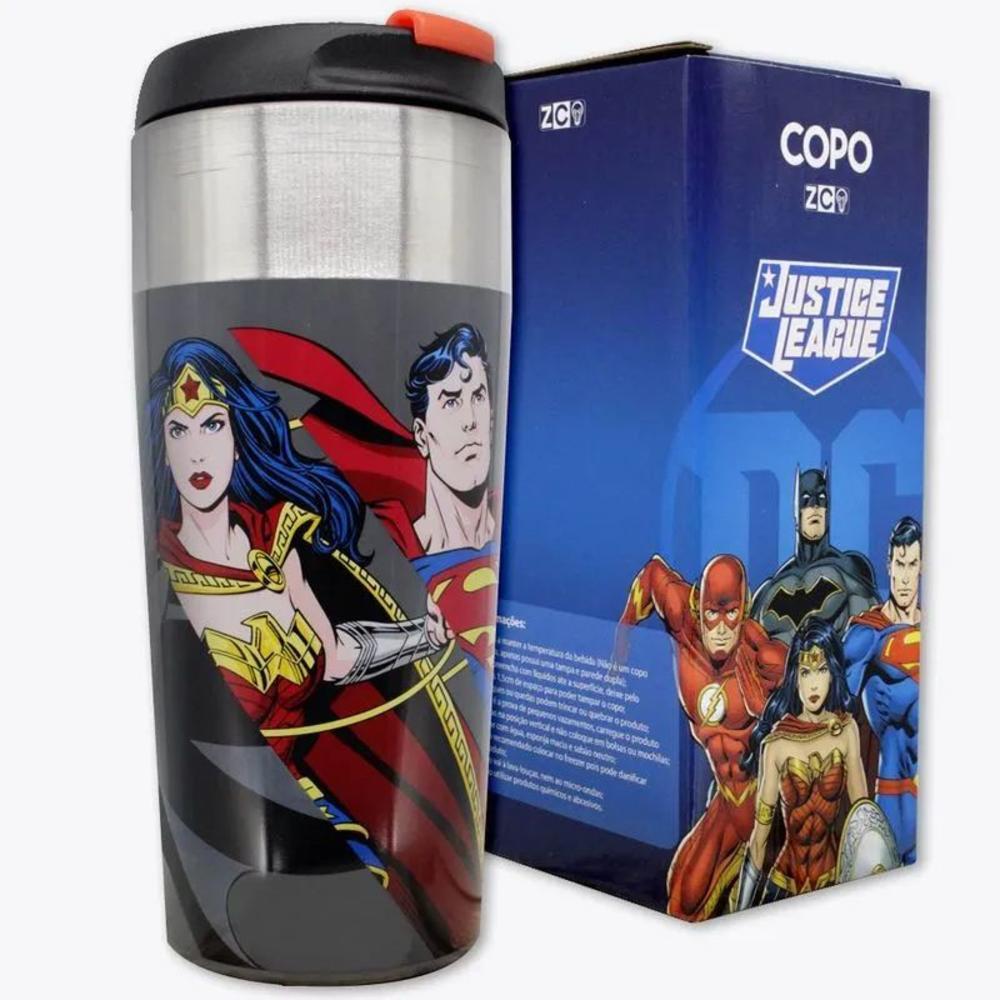 Copo Viagem Liga Da Justiça 300ml