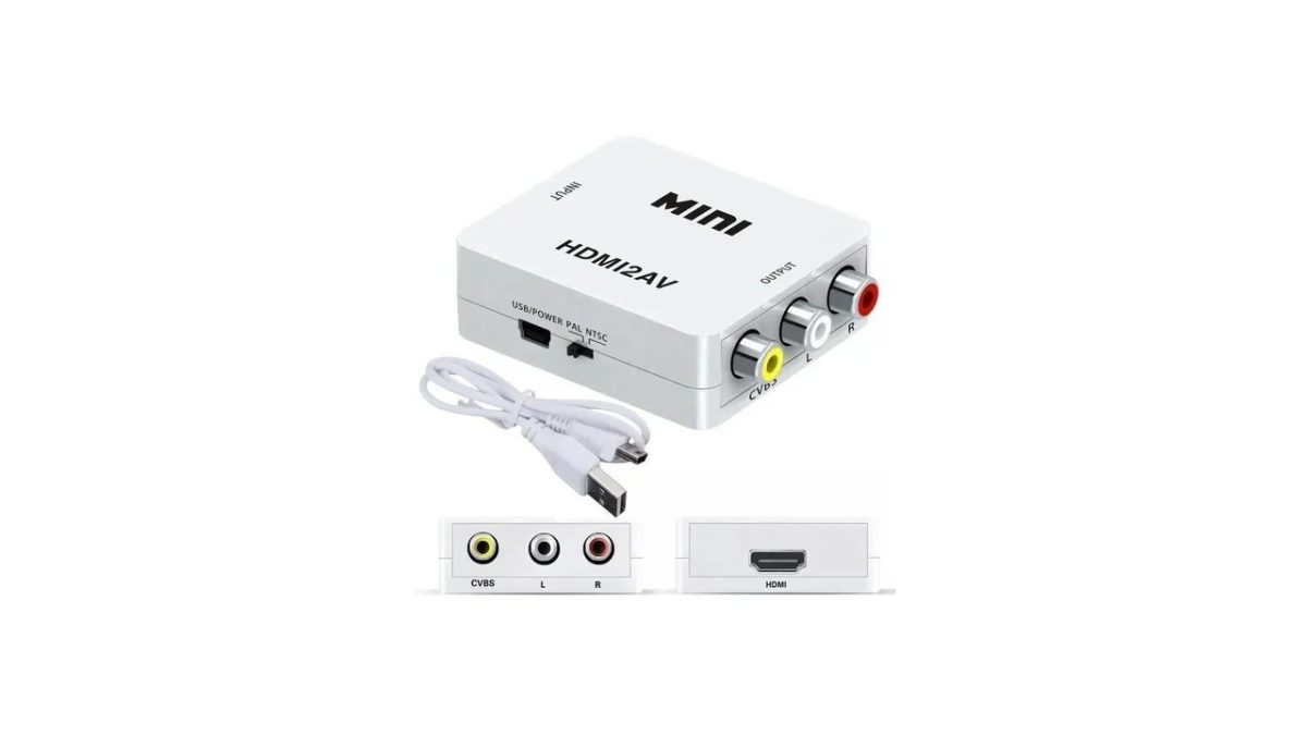 Conversor De Vídeo Hdmi P/2AV 1080P