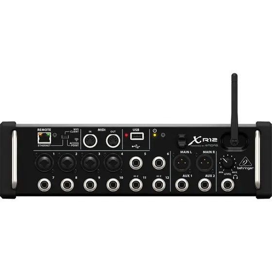 Mesa De Som Digital 12 Canais Wi-Fi e Gravador USB XR-12 - Behringer