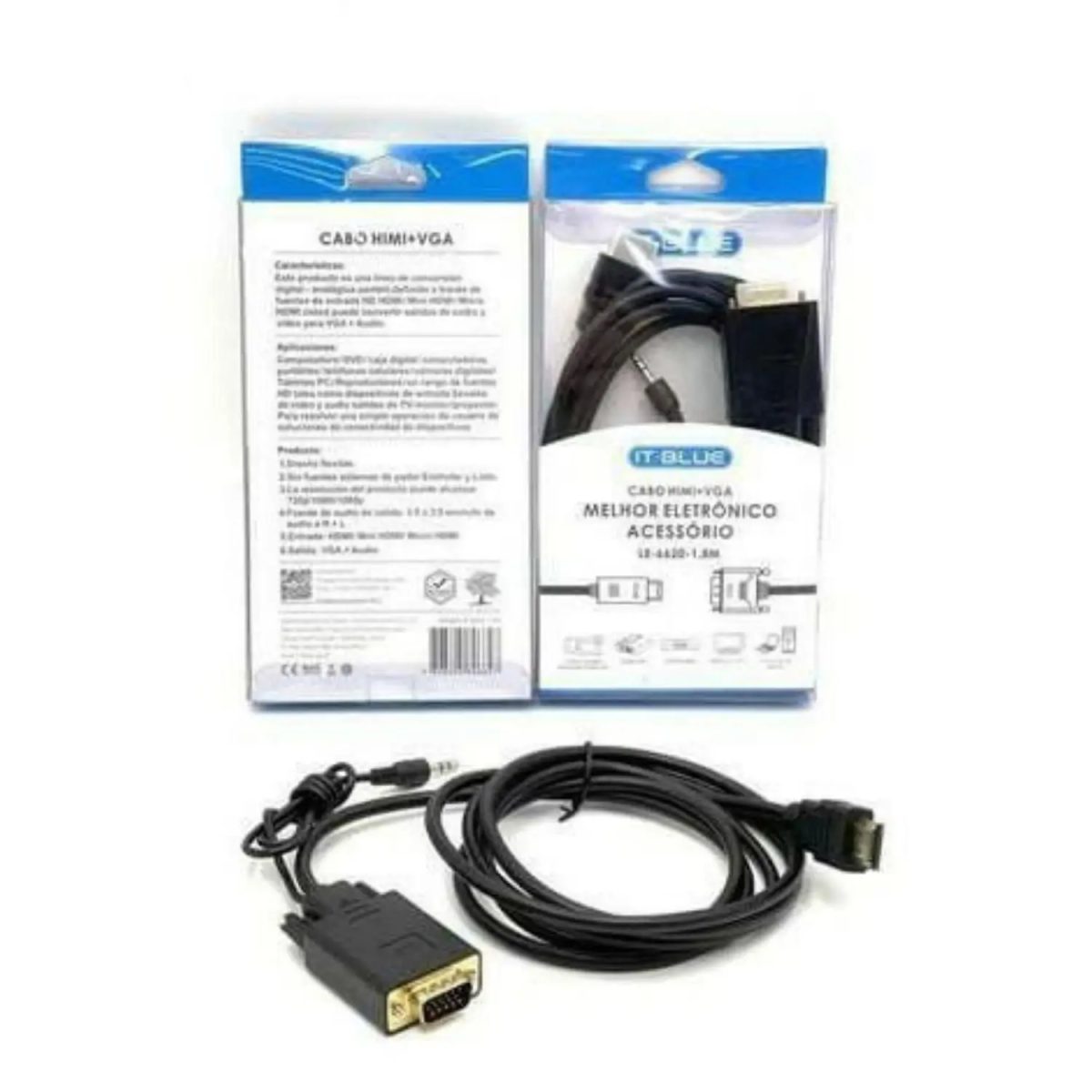 Conversor Hdmi Para Vga - It-Blue - Le-6620 1.8m