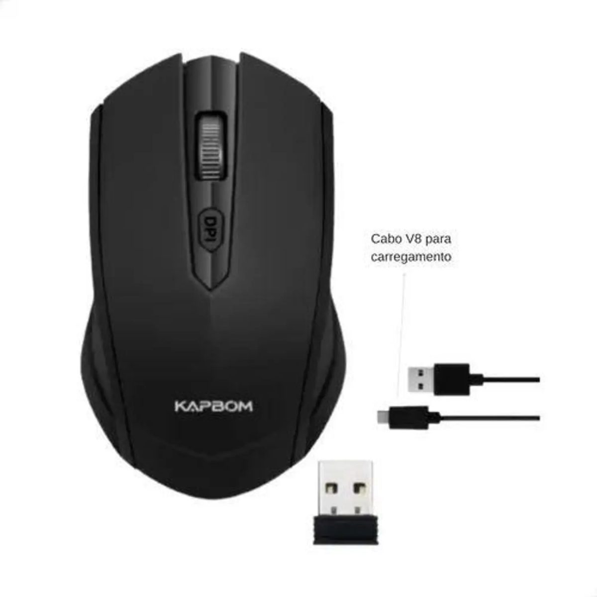 Mouse Sem Fio Recarregável Bluetooth - Ka-612 - Kapbom