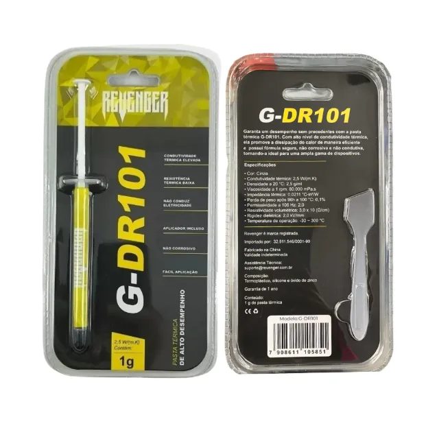 Pasta Térmica Prata 1g -G-DR101 - Revenger
