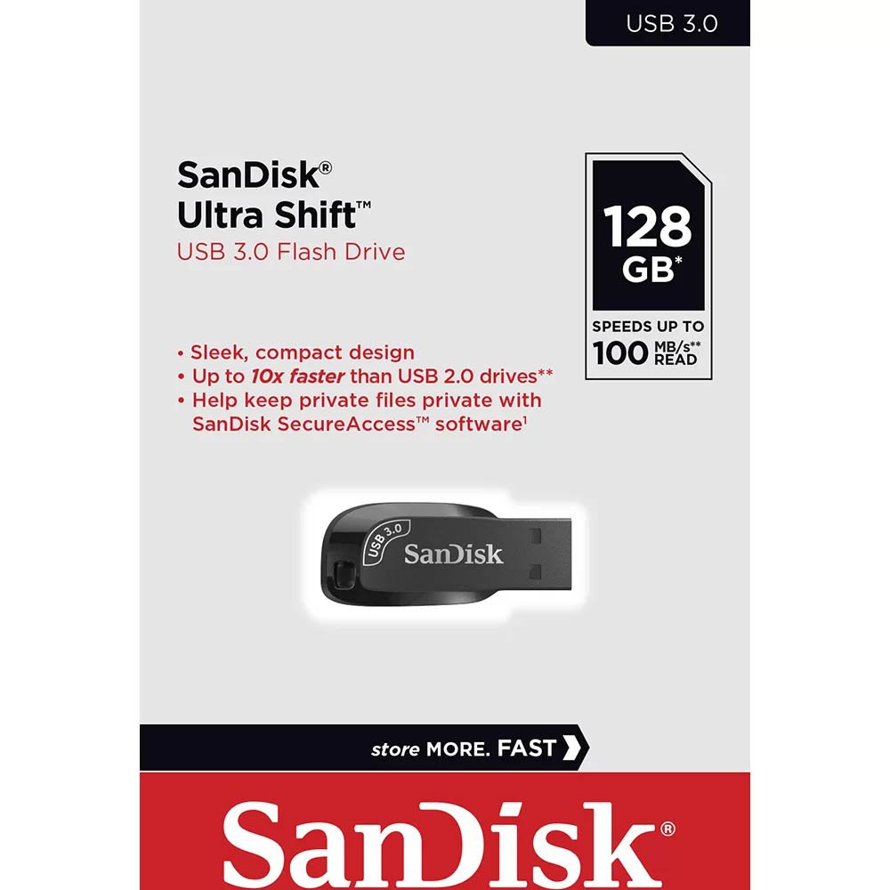 Pendrive Sandisk Z410 Ultra Shift 128gb