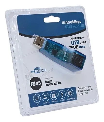 Adaptador Usb De Rede 2.0 - Knup - Hb-T66