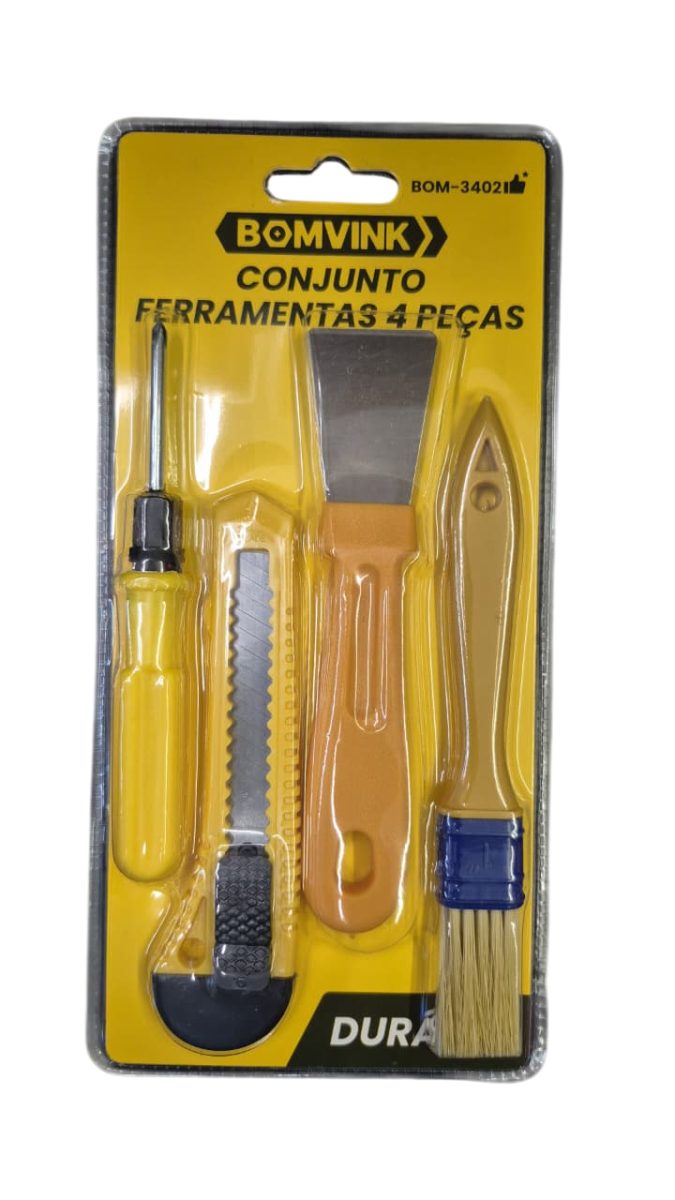 Kit 4 Ferramentas - Bom-3402 - Bomvink