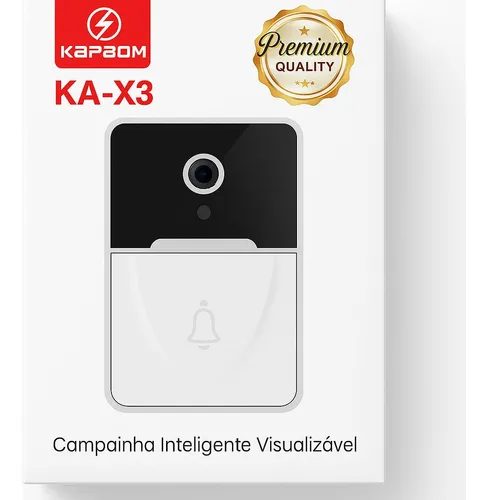 Campainha Inteligente Câmera E Áudio Wi-fi - Ka-X3 - Kapbom