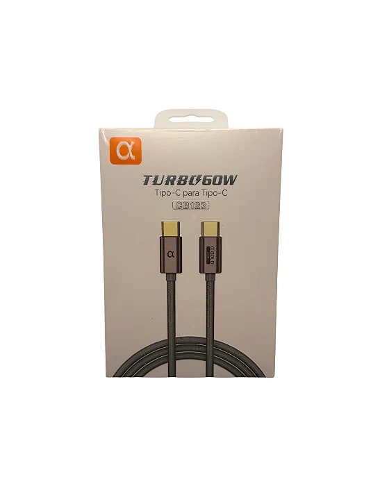 Cabo Tipo-C p/ Tipo-C 60w - CB123 - A'Gold