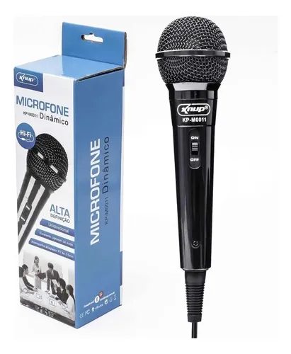 Microfone C/Fio - Kp-M0011 - Knup