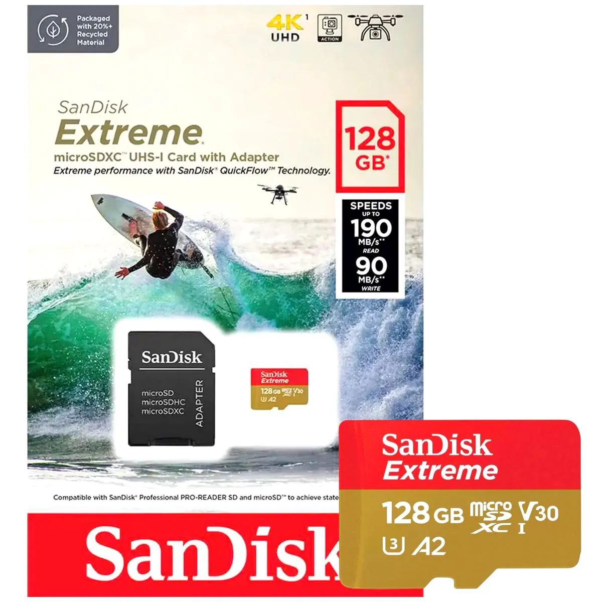 Cartão De Memoria 128gb Extreme - Sandisk
