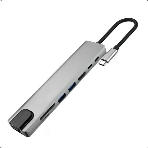 Adaptador Tipo-C 8 em 1 - Exbom - Udc-Phnr1008b